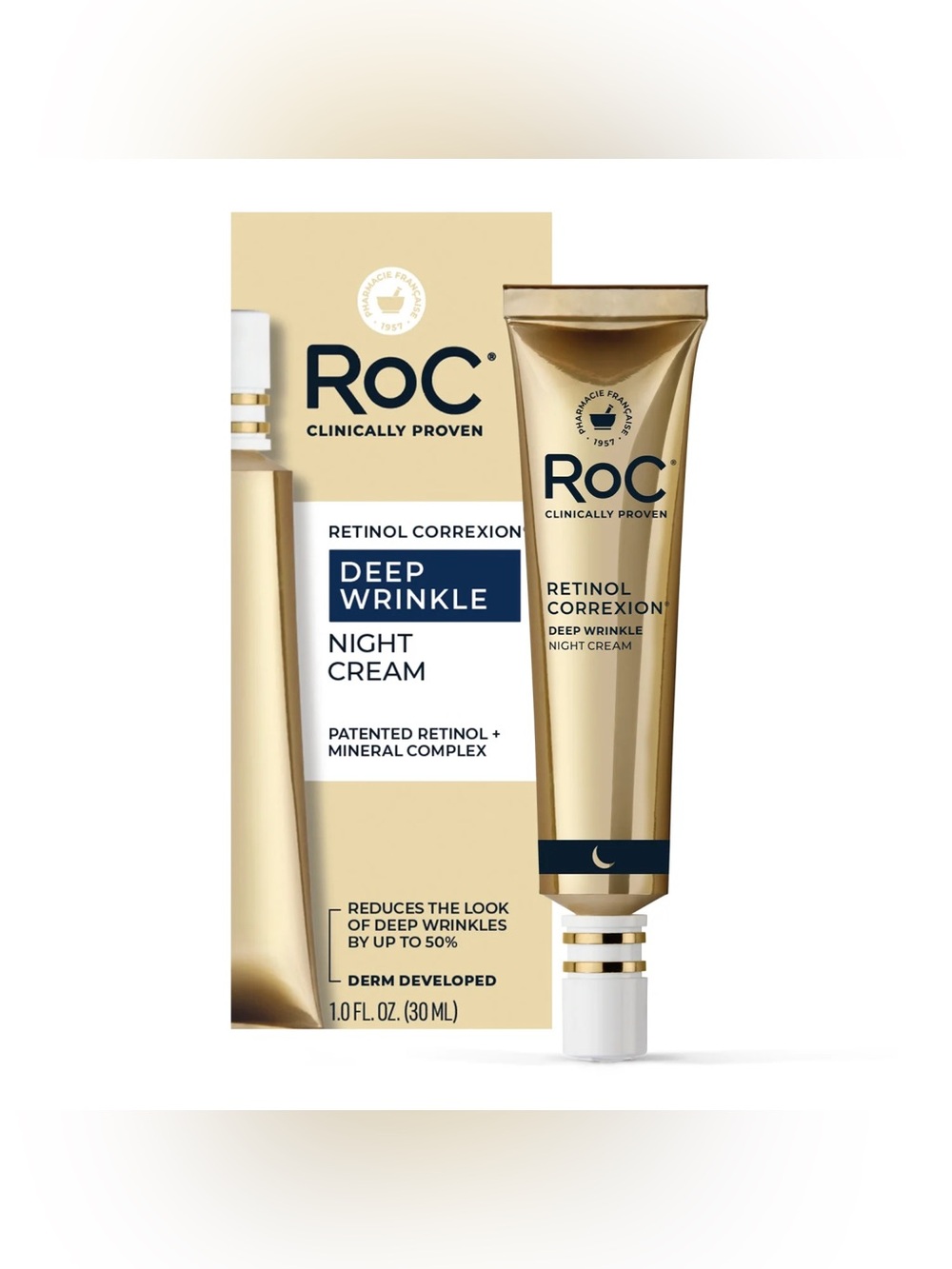 RoC Retinol Correxion Duo: Deep Wrinkle Night & Line Smoothing Eye Cream Set - Picture 4 of 16